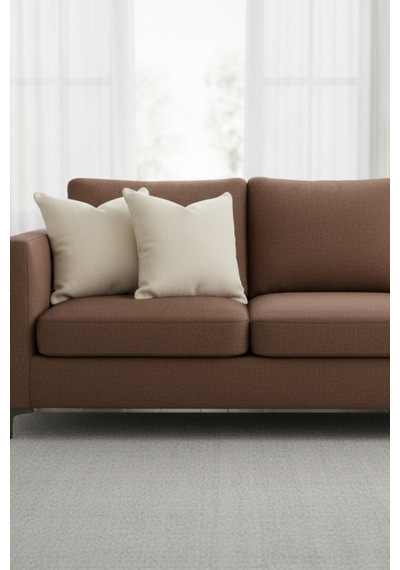 Chevron Bohem Dekoratif Punch Yastık Kırlent Kılıfı Krem 45 x 45