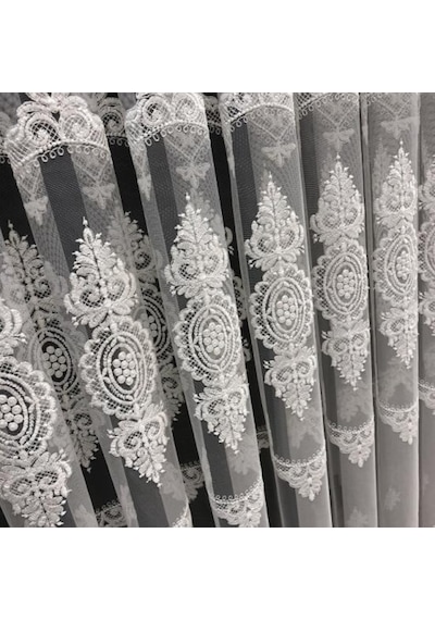 Tül Perde Brillant Gülşah Desen Yeni Sezon Tül Perde Ekru Tül Perde Brillant Gülşah Desen Yeni Sezon Tül Perde Ekru