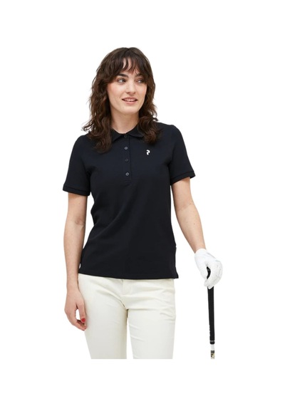 Peak Performance Peak Performance Classic Cotton Polo Kadın Siyah Polo Tişört Blk SIYAH