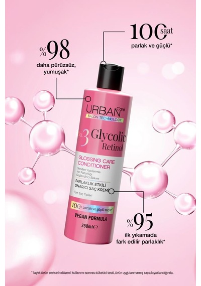 Glycolic Retinol Parlaklık Etkili Onarıcı Saç Bakım Kremi-250ml-gloss