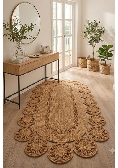 Jüt Hasır Oval Kilim Dekoratif Örgü Model Halı Salon Oturma Odası Mutfak Koridor Yatak Odası Banyo Balkon Yolluk Bohem Ev Dekoru 244hasırbambu Jüt Hasır Oval Kilim Dekoratif Örgü Model Halı Salon Oturma Odası Mutfak Koridor Yatak Odası Banyo Balkon Yolluk Bohem Ev Dekoru 244hasırbambu