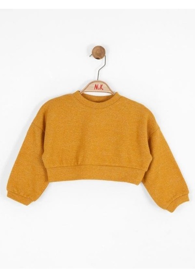Nk Kids Kız Bebek Simli Kazak-15108 Hardal
