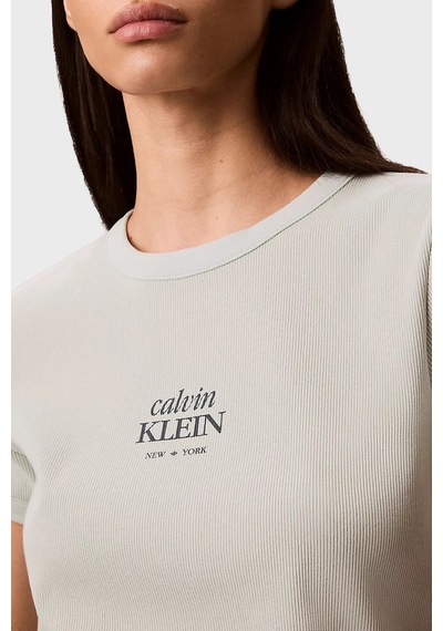 Calvin Klein Bayan T Shirt Lv047f240g 3q0 Mint