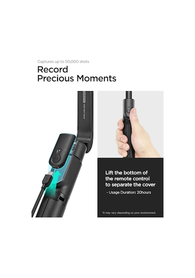 Lexroo Kablosuz Bluetooth Selfie Çubuğu Magsafe İle Uyumlu Uzaktan Kumandalı Tripod - Amp07659