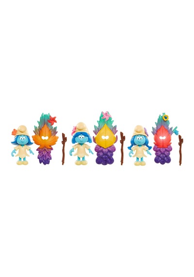 Şirinler Kayıp Köy Smurfstorm 3'Lü Figür Set Model 1