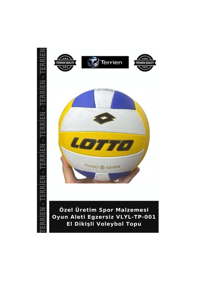 Özel Üretim Spor Malzemesi Oyun Aleti Egzersiz Vlyl-tp-001 El Dikişli Voleybol Topu Çok Renkli