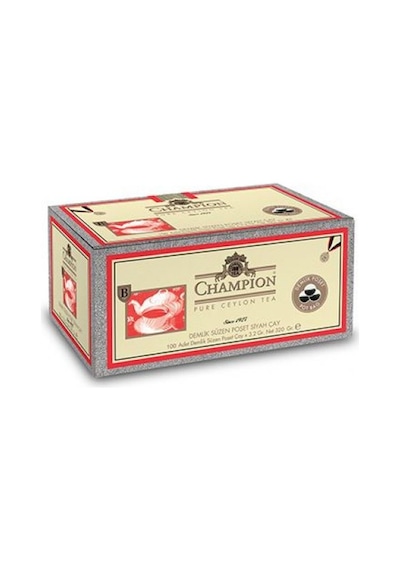 Champion Siyah Süzen Demlik Poşet Çay 2'li 100 x 3.2 G
