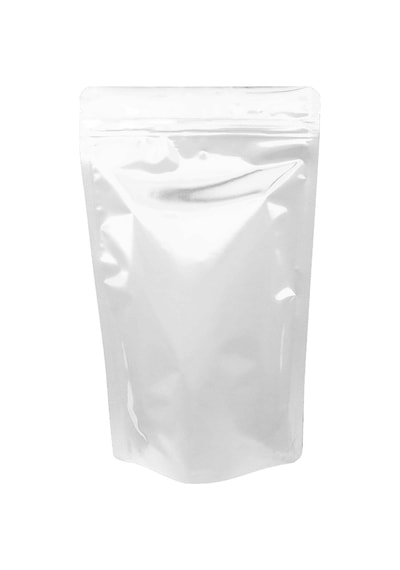 Beyaz Metalize Kilitli Doypack Ambalaj 16 X 27 + 4 Cm. 500 Gr. -1000 Adet