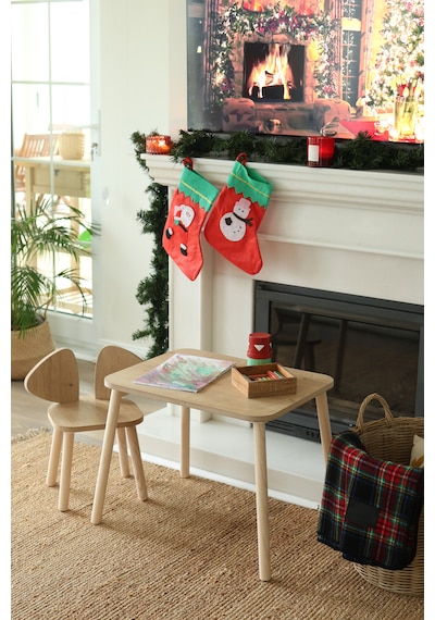 Mickey Fare 1 Masa + 1 Sandalye (Çocuklar için Yaz-Sil Montessori Aktivite ve Etkinlik Masa Sandalye Takımı)