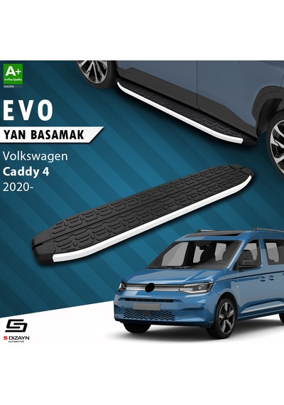 S-dizayn Vw Caddy 4 Evo Aluminyum Yan Basamak 193 Cm 2020 Üzeri