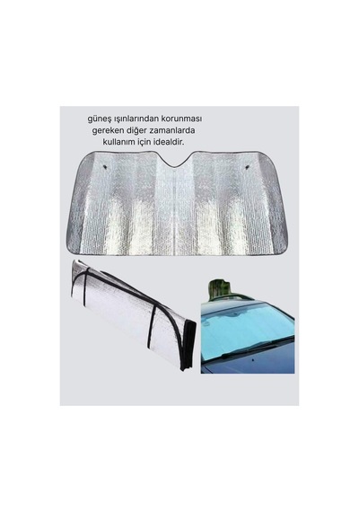 Otomobil Güneşliği Katlanabilir Tasarım Ve Süngerli Isı Yalıtımı - Hs08378727-6373