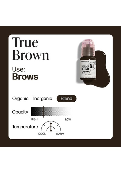 Perma Blend True Brown Kalıcı Makyaj Kaş Pigmenti 15ml Diğer