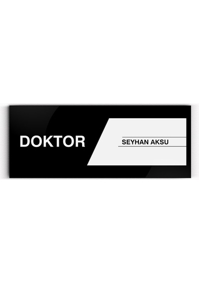 Kişiye Özel Doktor Duvar & Kapı İsimliği model 1