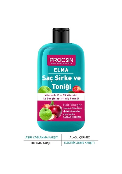 Aşırı Yağlanma Karşıtı Elmalı Saç Sirke Ve Toniği 250 Ml Diğer