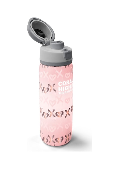 Coral High Pudra Desenli Pipetli Ve Direkt İçim Çelik Termos 800 Ml 38594 Pudra