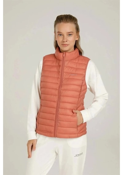 Lumberjack Wb Vest 4sn34 Kadın Yelek - Terracota Gül Kurusu