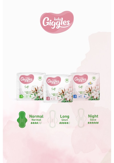 Giggles Lady Soft Hijyenik Ped Gece Avantaj Paketi 36 Adet