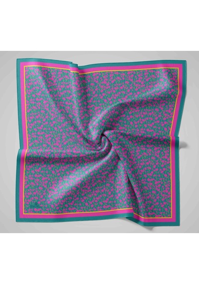 Silk Home Aura Eşarp 140005-15 Patina Yeşili, Pembe, Sarı