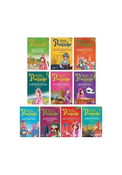 Selçuklu'dan Osmanlı'ya Prensesler Seti - 10 Kitap Takım - Hayrünnisa Şen - Çelik Yayınevi