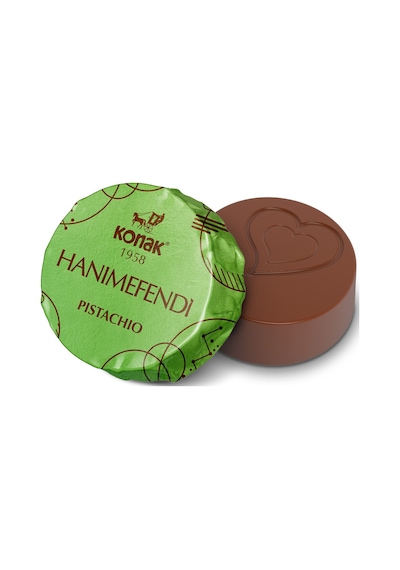 Hanımefendi Antep Fıstık Parçacıklı Dolgulu Sütlü Çikolata 300 G