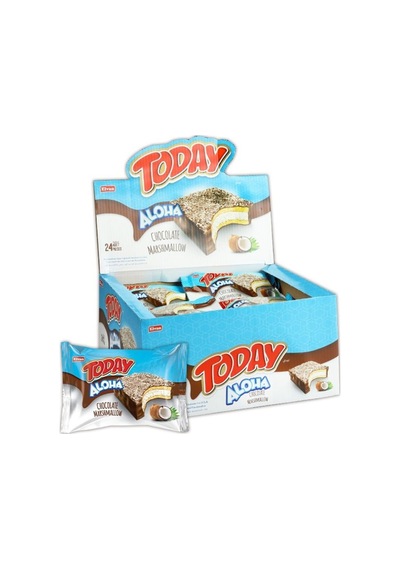 Aloha Hindistan Cevizli Marshmallowlu 35 Gr 24 Adet (1 Kutu)
