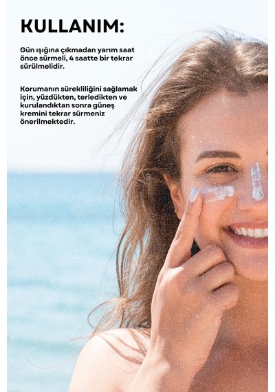Yaşlanma Karşıtı Spf50+ Kolajenli Güneş Kremi Collagen-panthenol-hyaluronic Acid 50ml