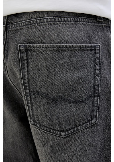 Jack & Jones Erkek Jjıtony Rahat Kesim Jean Şort 12269533 Siyah Siyah