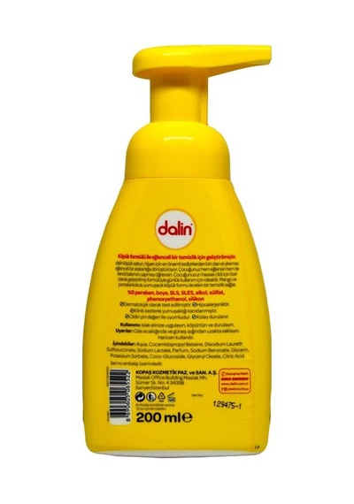 Dalin Köpük Sabun 200 Ml Mango Ve Portakal Kokulu 24'li Paket