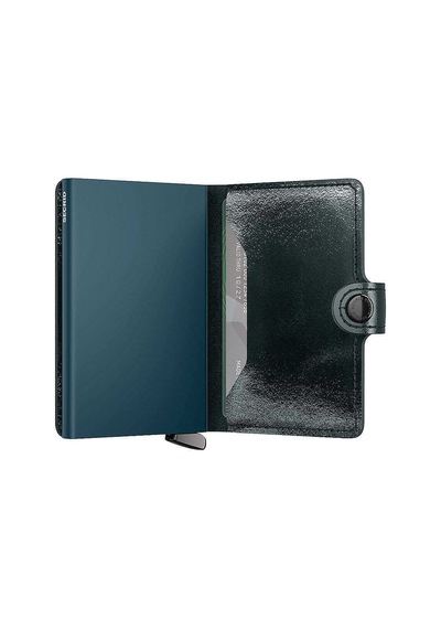Secrid Premium Miniwallet+ Naplak Kartlık Cüzdan, Yeşil Çok Renkli