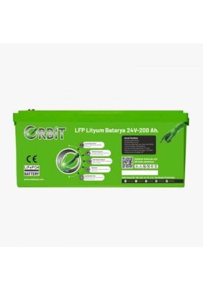 Orbit 24 V 210 Ah Lifepo4 Akü-abs Kasa