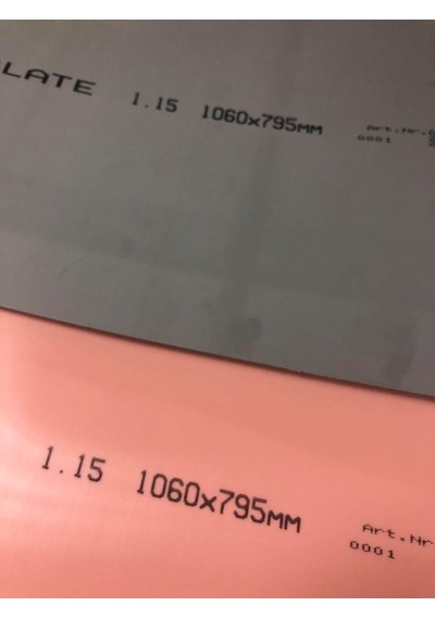 1060X795Mmx1.15Mm 2 Adet vernikli Transfer Plaka Varnishing Plate