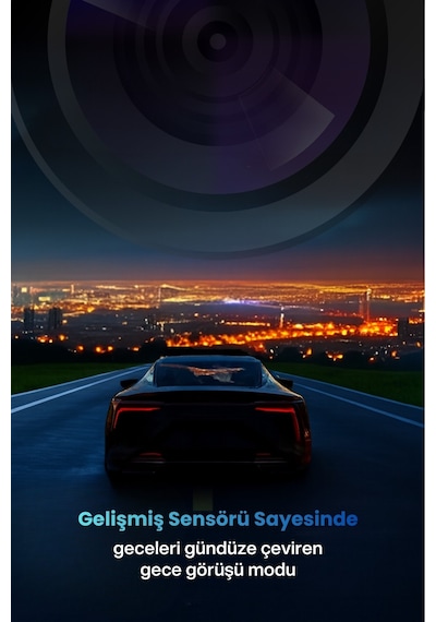 4.0 Tft Ekran 3 Lensli Araç Kamerası Geri & Gece Görüş 150 Geniş Açı Türkçe Menü