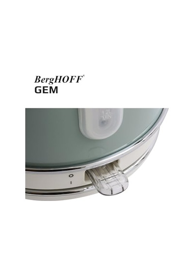 Gem Retro 1, 7 L Su Isıtıcı 2200 W, Paslanmaz Çelik Gövde Mint Yeşil