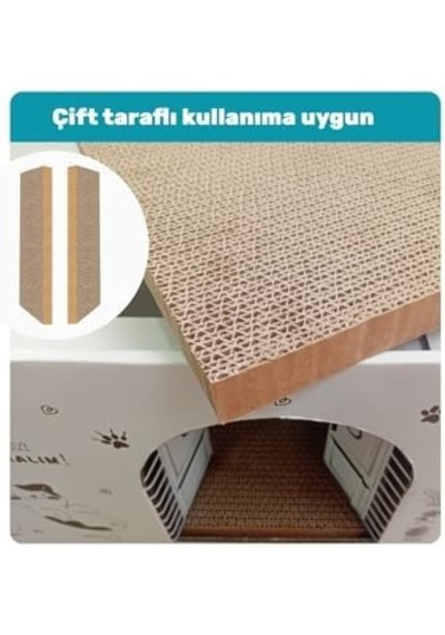 Karton Kedi Tırmalama Ve Dinlenme Evi