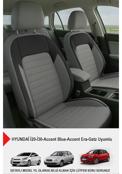 Mocha Taytüyü Oto Koltuk Kılıfı Hyundai İ20-i30-accent Blue-era-getz Uyumlu Füme