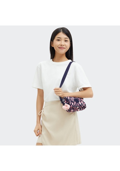 Kipling Kıplıng Abanu Küçük Boy Omuz Çantası Desenli Palm Mood Desenli Çok Renkli