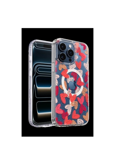 Onegif Apple iPhone Uyumlu 16 Pro Max Desina Magsafe Kapak - Desen 6 İtdark56668