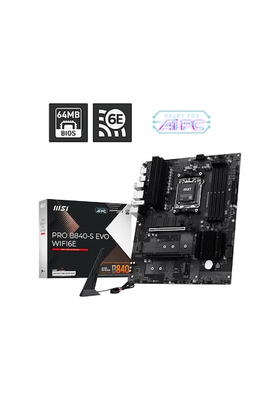 Msı Pro B840-s Evo Wıfı6e Am5 D5 Hdmi Type-c