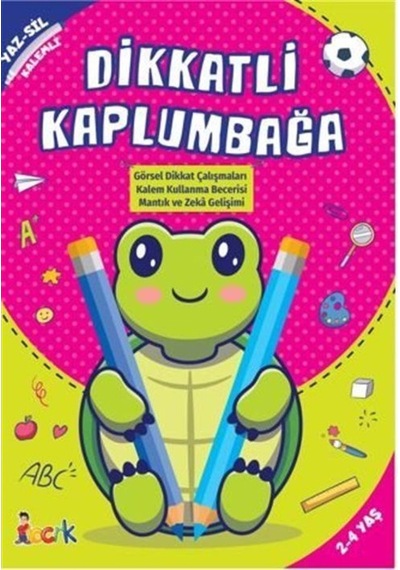 Dikkatli Kaplumbağa Yaz-Sil (Kalemli) / Kolektif