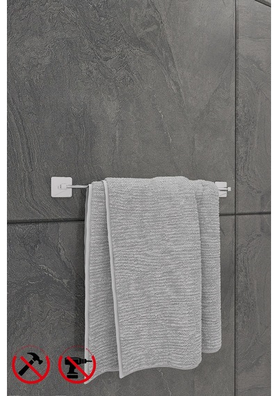 Alper Banyo Scilla Krom 3'Lü Yapışkanlı Banyo Seti Halka Havluluk, Solo Havluluk Ve Fön Askısı