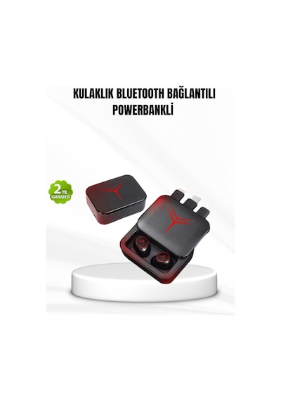 Bluetooth Powerbank Kulaklık - Kablosuz Uzun Pil Ömrü Dokunmatik Ve Yüksek Ses Kalitesi Çok Renkli
