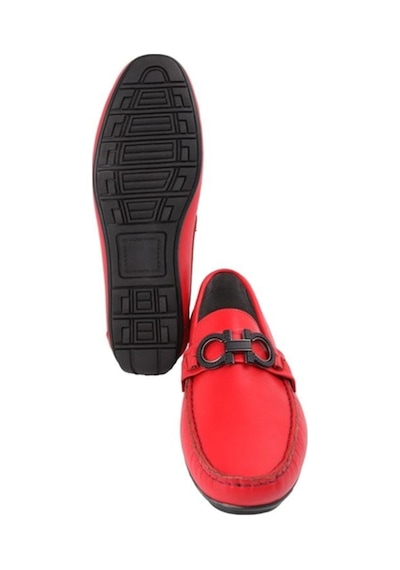13157 Kırmızı Loafer Ayakkabı 001