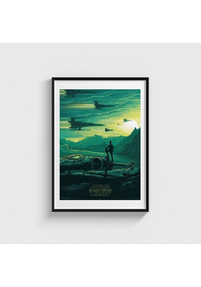 Star Wars: The Force Awakens 2015 Film Posteri Tablo Çerçeveli Poster Duvar Dekorasyonu Siyah Çerçeveli Tablo Siyah Çerçeveli Tablo Dn11d178sıyah