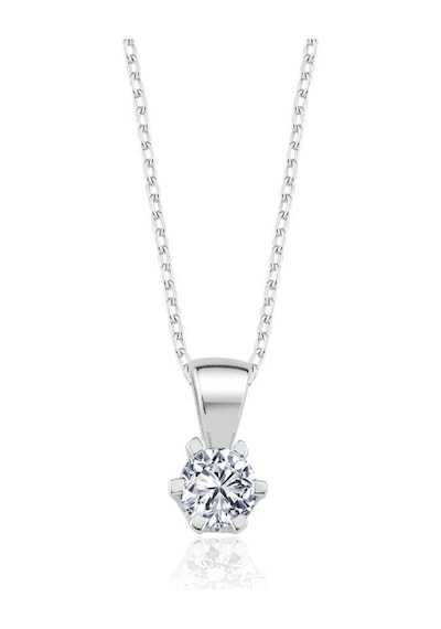 1.20 Karat Effective Diamond Masalsı Parıltı İkili Tektaş Gümüş Set