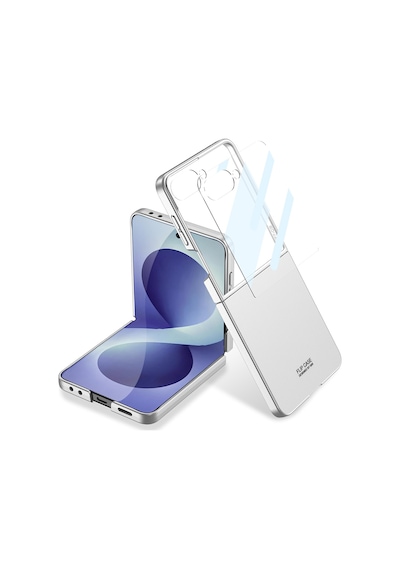 Samsung Uyumlu GalaxyZ Flip 8 Kılıf Celikaksesuar Sert Kıpta Kılıf Yeşil
