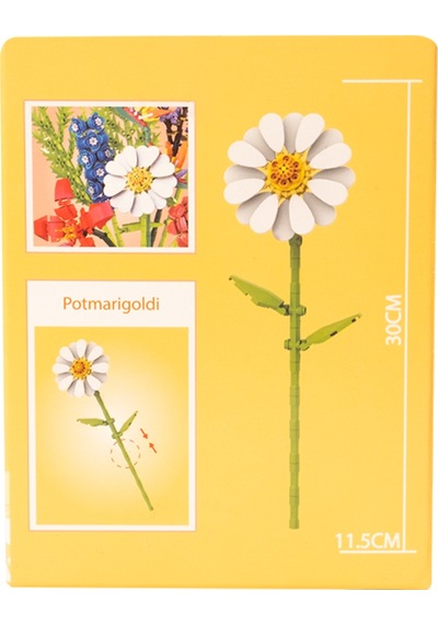 Building Block Flower 88 Parça Çiçek Papatya