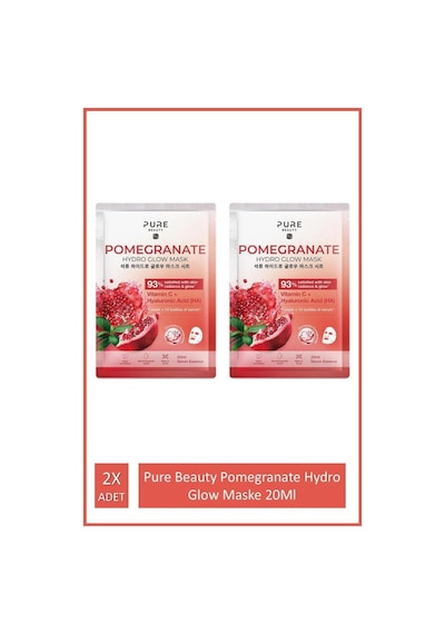 Pure Beauty Pomegranate Hydro Glow Maske 20ml 2x