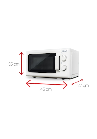 Zilan ZLN1174 700 W Mikrodalga Fırın 20 L Kapasite 6 Kademeli Buz Çözme