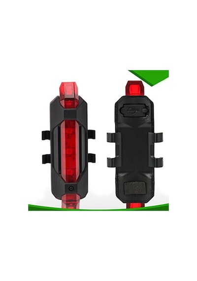 Relefree Usb Şarjlı Bisiklet Led Arka Stop Lambası Kırmızı, Süper Parlak Arka Lamba, Entegre Pil Ve Usb-kablosu Çok Renkli