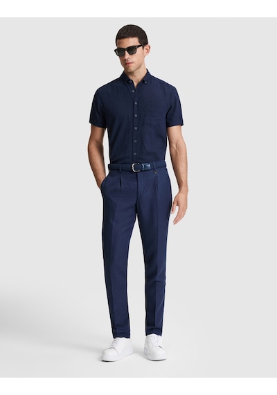 Pierre Cardin Erkek Lacivert Gömlek Kısa Kollu 50320933-vr033